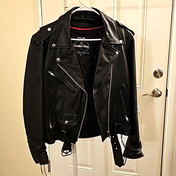 leather king Jackets & Blazers - Womens leather jacket
